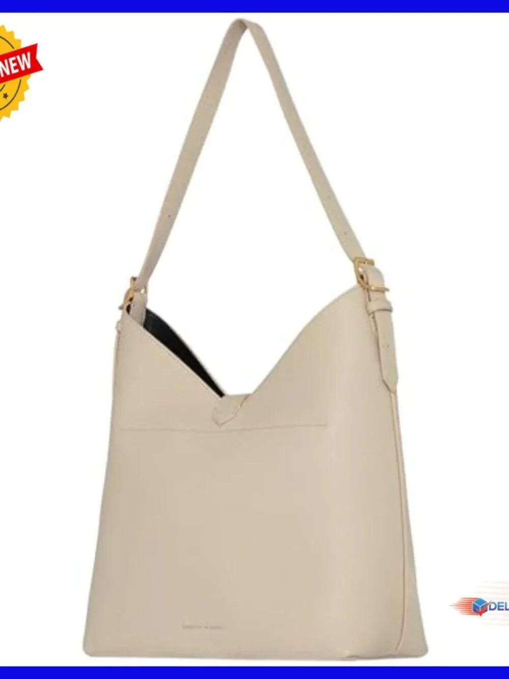 Mini Hobo Bag Leather Shoulder Purse Magnetic Snap Closure Slouchy Silhouette